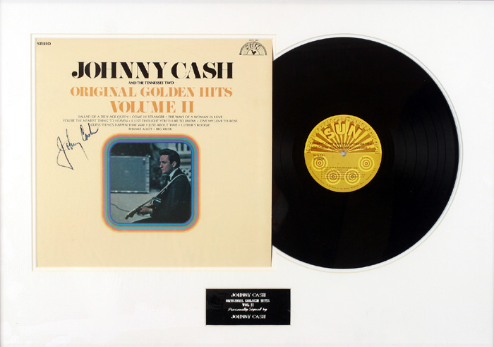 Johnny Cash, Original Golden Hits Volume II, signed. at Whyte's Auctions