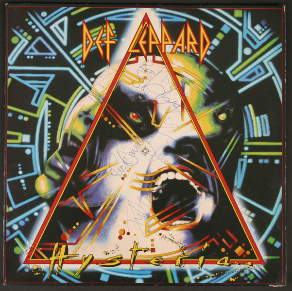 Def Leppard, Hysteria, signed album<R> at Whyte's Auctions