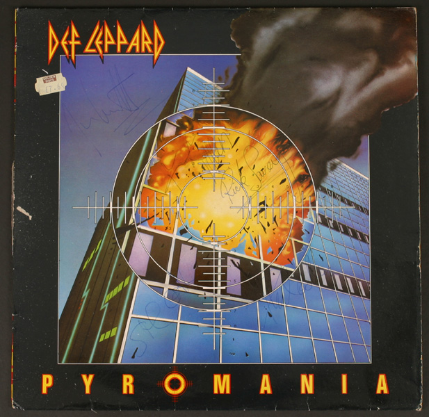 Def Leppard, Pyromania, signed album at Whyte's Auctions