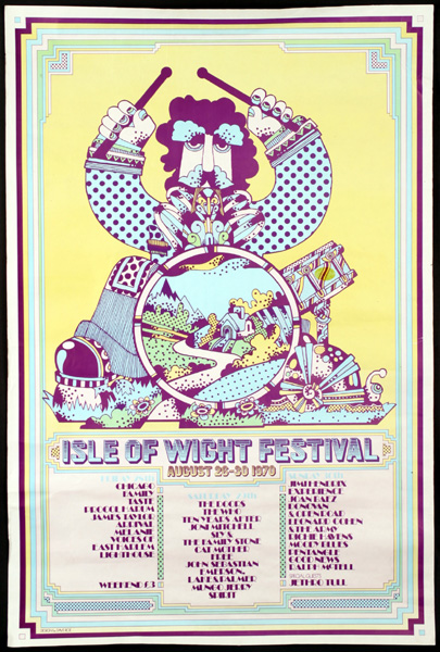 Isle of Wight Festival, 1970, Poster at Whyte's Auctions