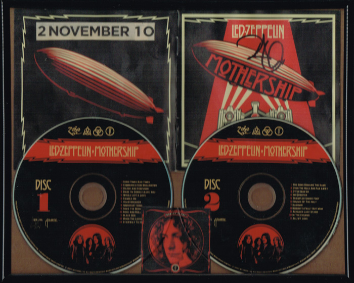 Led Zepplin, Mothership, signed by Robert Plant at Whyte's Auctions