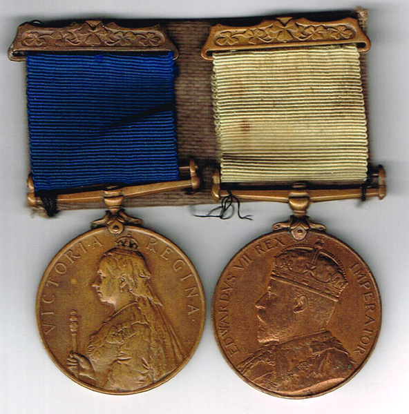 1900 & 1903 Visit to Ireland Medals named to AS R.Cowe Royal Irish Constabulary. at Whyte's Auctions