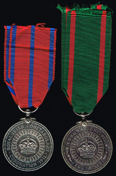 1911 Coronation and Visit to Ireland Medals at Whyte's Auctions