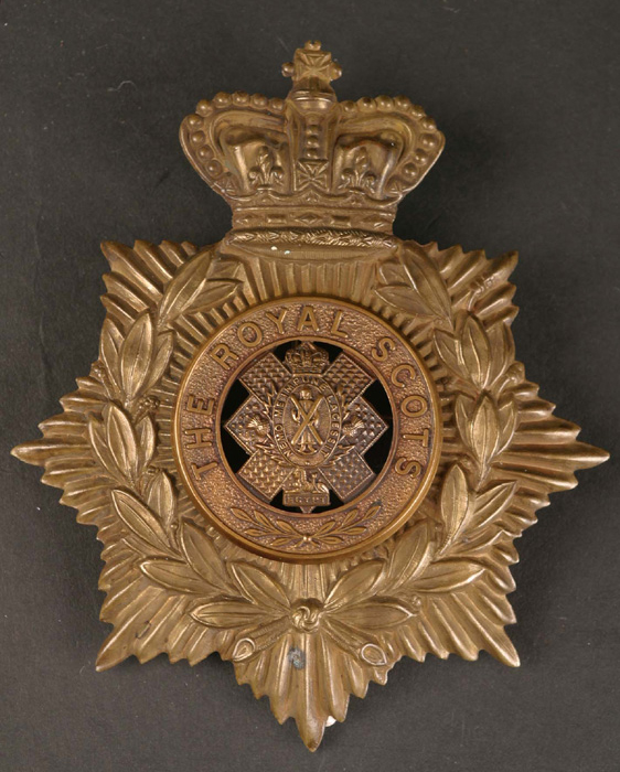 Scottish & Canadian regiments, helmet plates and badges at Whyte's Auctions