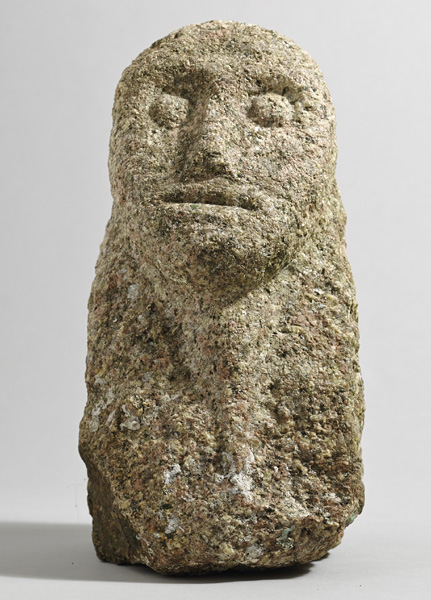 500BC to 500AD Iron Age. Irish stone head. at Whyte's Auctions