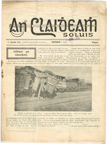An Claideamh Soluis. Rare June 3 1916 edition and collection of 1917 issues. at Whyte's Auctions