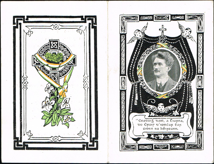 1917. Thomas Ashe In Memoriam card. at Whyte's Auctions