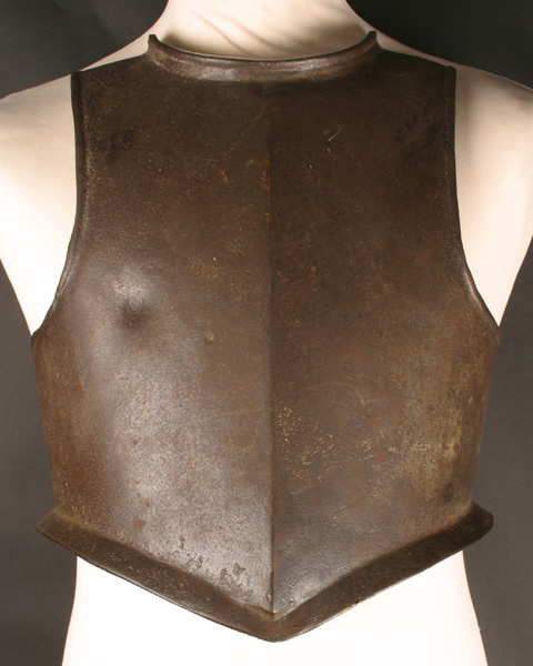 17th century English Civil War Harquebusier's breast plate at Whyte's Auctions