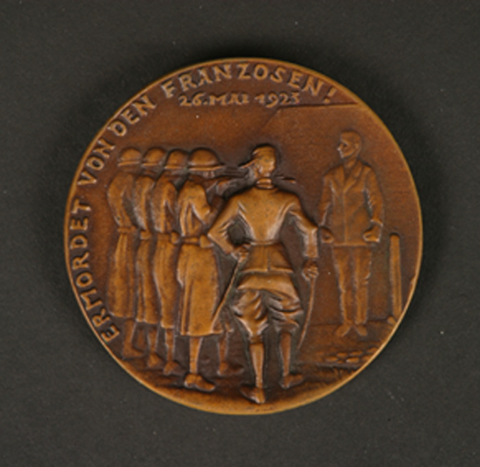 1923. Execution of Albert Leo Schlageter commemorative medal. at Whyte's Auctions