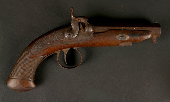 Circa 1840 Irish Percussion Pocket Pistol at Whyte's Auctions
