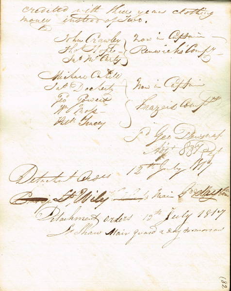 1816-1818. Cape of Good Hope Military General Orders. at Whyte's Auctions