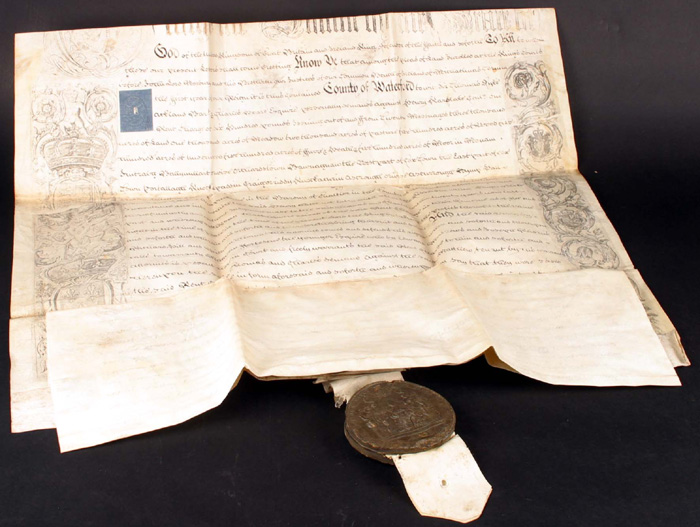 1820 Parchment Signed by Lord Norbury, The Hanging Judge"." at Whyte's Auctions