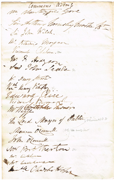 1842 (1 June) House of Commons and House of Lords addresses signed by members of parliament at Whyte's Auctions
