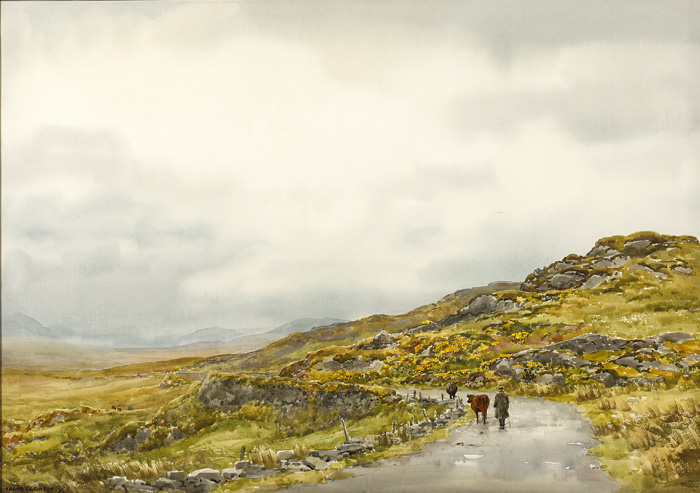 NEAR GEARHA BRIDGE, SNEEM, COUNTY KERRY, 1976 by Frank Egginton RCA (1908-1990) at Whyte's Auctions