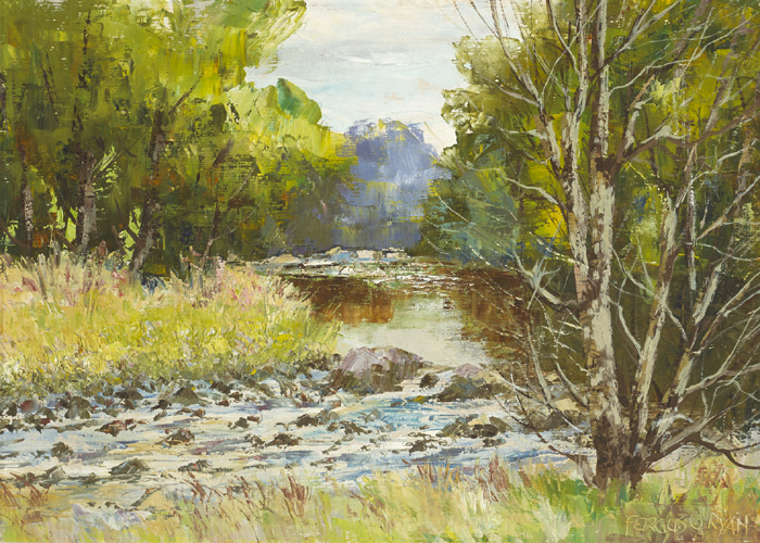 THE AVOCA AT LARAGH, COUNTY WICKLOW by Fergus O'Ryan RHA (1911-1989) at Whyte's Auctions