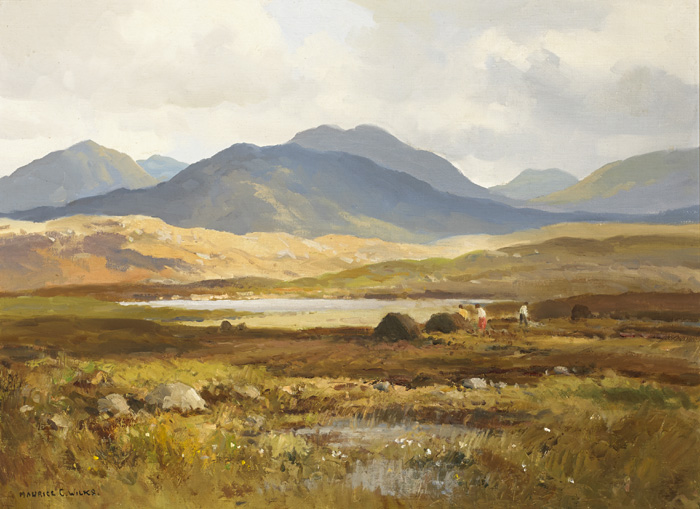 LANDSCAPE AT BALLINAKILL, CONNEMARA by Maurice Canning Wilks RUA ARHA (1910-1984) at Whyte's Auctions