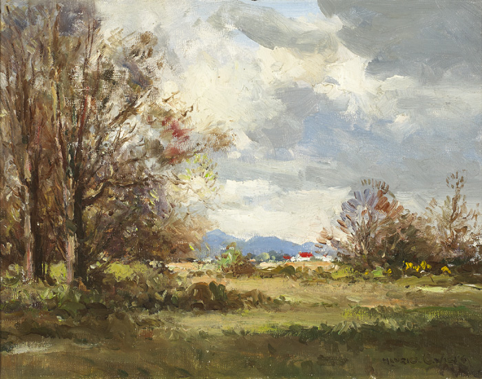 COUNTY DOWN LANDSCAPE NEAR BALLYNAHINCH by Maurice Canning Wilks RUA ARHA (1910-1984) at Whyte's Auctions