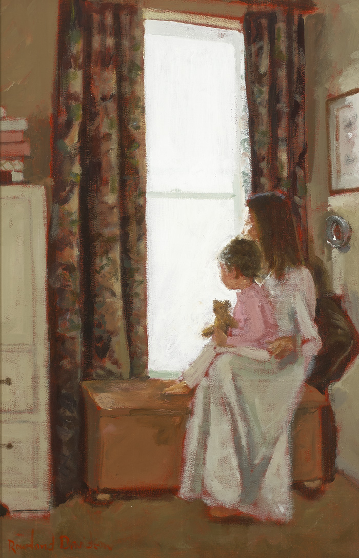 BY THE NURSERY WINDOW by Rowland Davidson (b.1942) at Whyte's Auctions
