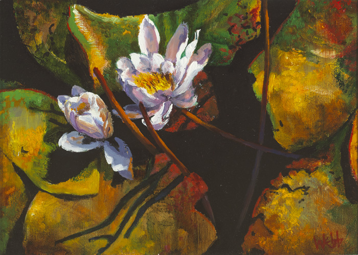 WATER LILIES by Kenneth Webb RWA FRSA RUA (b.1927) at Whyte's Auctions