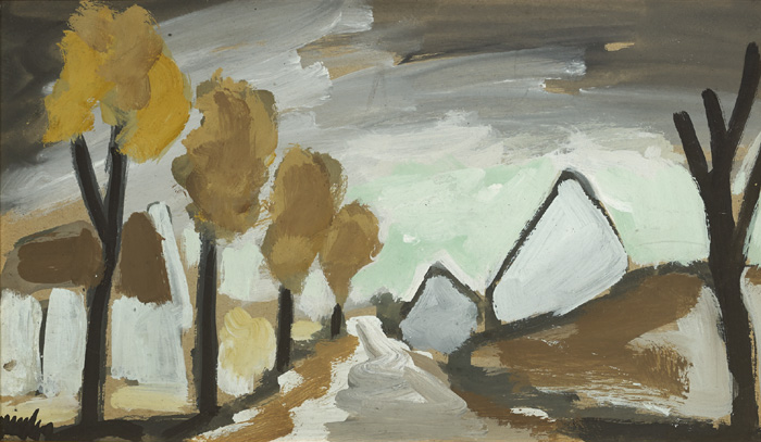 VILLAGE IN AUTUMN by Markey Robinson (1918-1999) at Whyte's Auctions