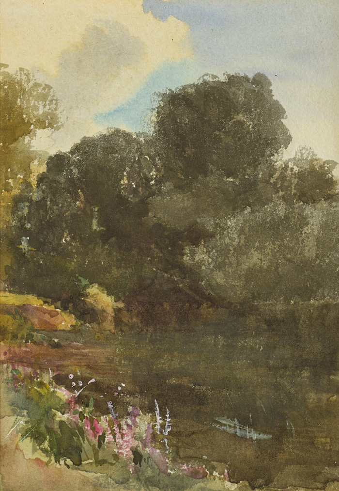 FLOWERS BY A RIVERBANK by Mildred Anne Butler RWS (1858-1941) at Whyte's Auctions