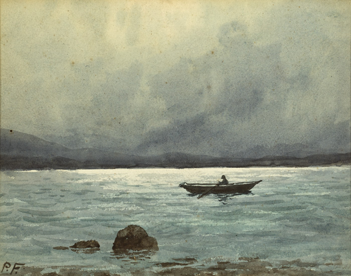 VIEW FROM SALTHILL HOTEL, DUBLIN BAY by William Percy French (1854-1920) at Whyte's Auctions
