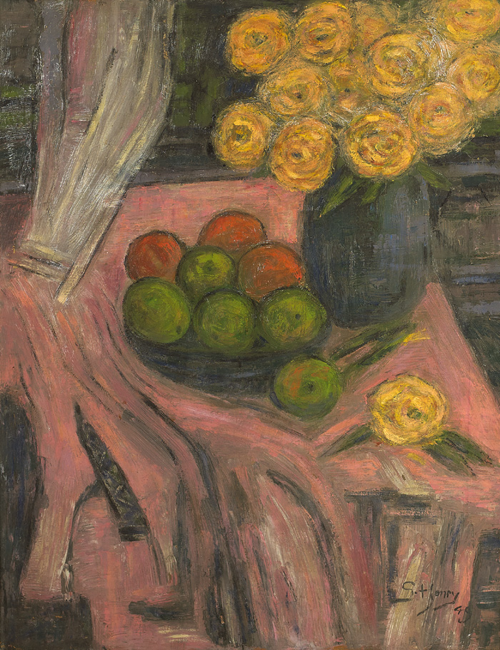 APPLES, ORANGES AND MARIGOLDS, 1949 by Grace Henry sold for �4,000 at Whyte's Auctions