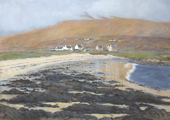 COTTAGES BY A SHORE by John Kirwan (b.1956) at Whyte's Auctions