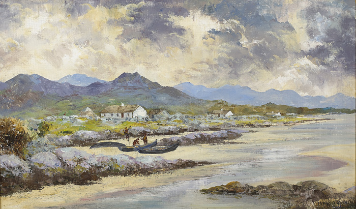 A QUIET COVE NEAR CLIFDEN, CONNEMARA, COUNTY GALWAY by Fergus O'Ryan sold for �2,200 at Whyte's Auctions