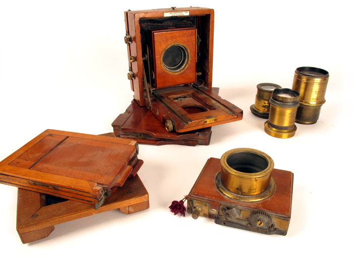 Late 19th / early 20th century camera and Time Inst" shutter." at Whyte's Auctions