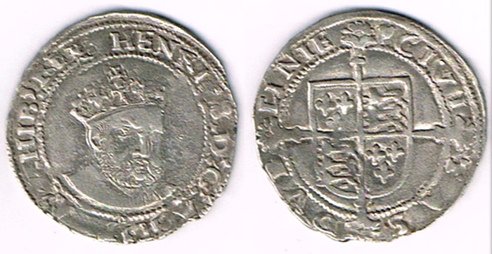 Ireland. Edward VI sixpence, posthumous Henry VIII issue. at Whyte's Auctions
