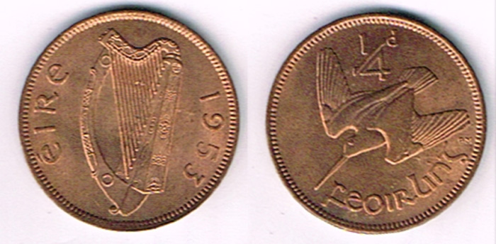 Ireland. Farthings 1953, mint quantity. at Whyte's Auctions