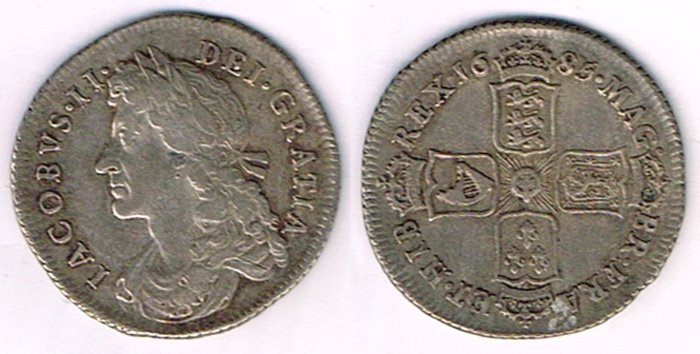 James II. Shilling, 1685. at Whyte's Auctions