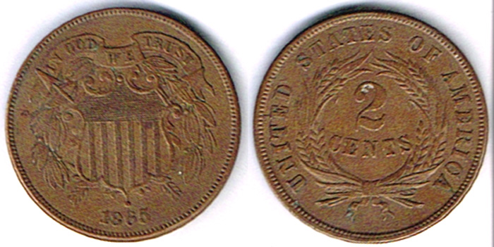 USA. Small range of cents and two cents, 1845 to 1891. at Whyte's Auctions