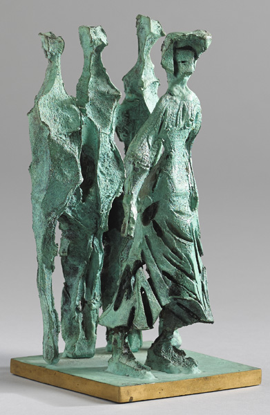 FOUR FIGURES by John Behan sold for �4,400 at Whyte's Auctions