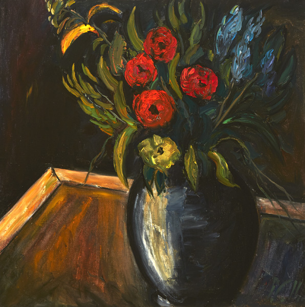 STILL LIFE WITH VASE OF FLOWERS by Peter Collis sold for 2,000 at Whyte's Auctions