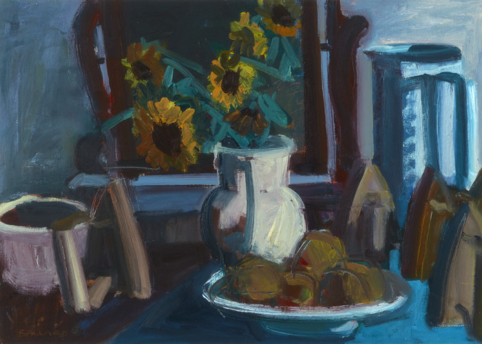 SUNFLOWERS AND IRON by Brian Ballard sold for 1,700 at Whyte's Auctions