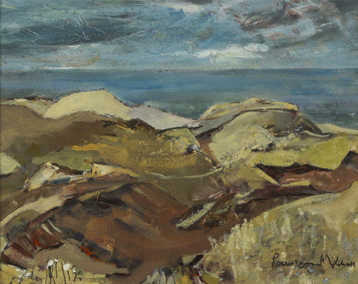 SAND DUNES, BRITTAS BAY by Rosemary Mitchell (b.1943) (b.1943) at Whyte's Auctions