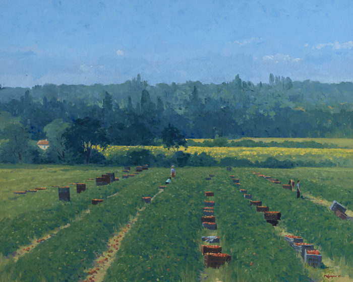 THE TOMATO HARVEST, FRANCE by Brett McEntagart sold for �1,400 at Whyte's Auctions