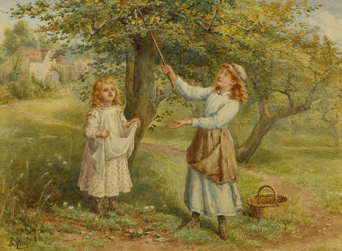 PICKING APPLES by Samuel McCloy (1831-1904) (1831-1904) at Whyte's Auctions
