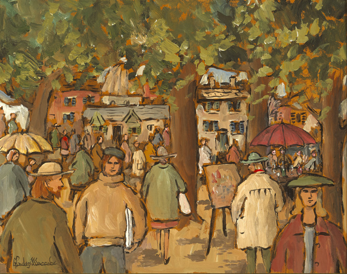 MONTMARTRE, PARIS by Gladys Maccabe MBE HRUA ROI FRSA (1918-2018) at Whyte's Auctions
