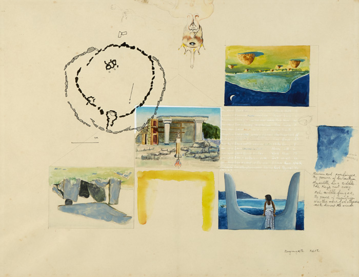 PALACE OF KNOSSOS, CRETE, 1974 (A PAIR) by Michael O'Sullivan (b.1945) at Whyte's Auctions