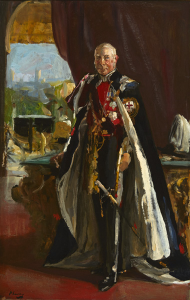 THE EARL OF LONSDALE K. G., 1931 by Sir John Lavery RA RSA RHA (1856-1941) at Whyte's Auctions