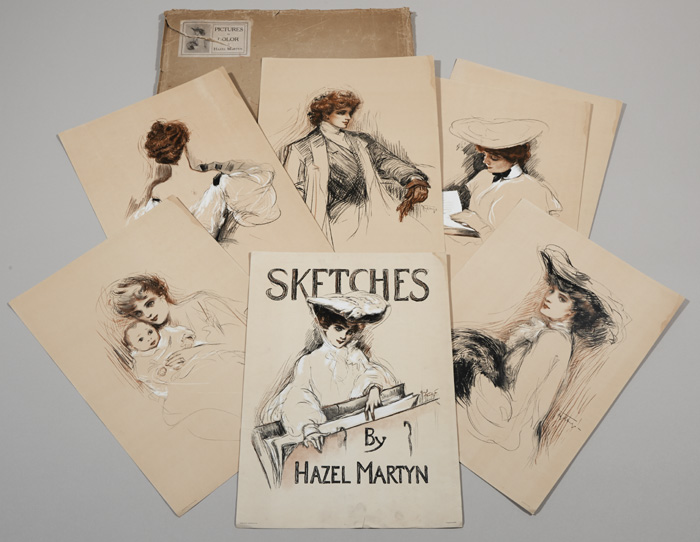 SKETCHES BY HAZEL MARTYN, 1903 by Lady Hazel Lavery (ne Martyn) (1880-1935) at Whyte's Auctions