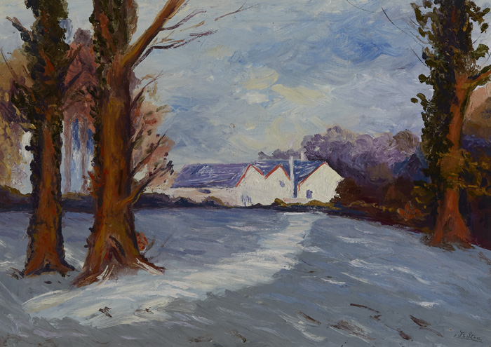 FARM STUDY, WINTER by Hans Iten RHA (1874-1930) at Whyte's Auctions
