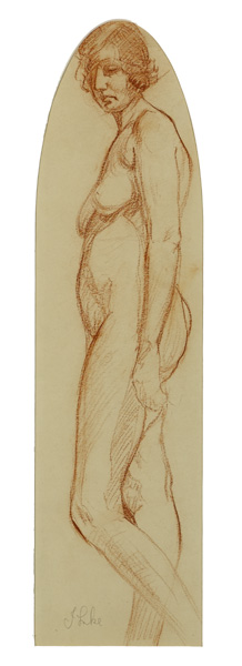 FEMALE NUDE STUDY by John Luke RUA (1906-1975) at Whyte's Auctions