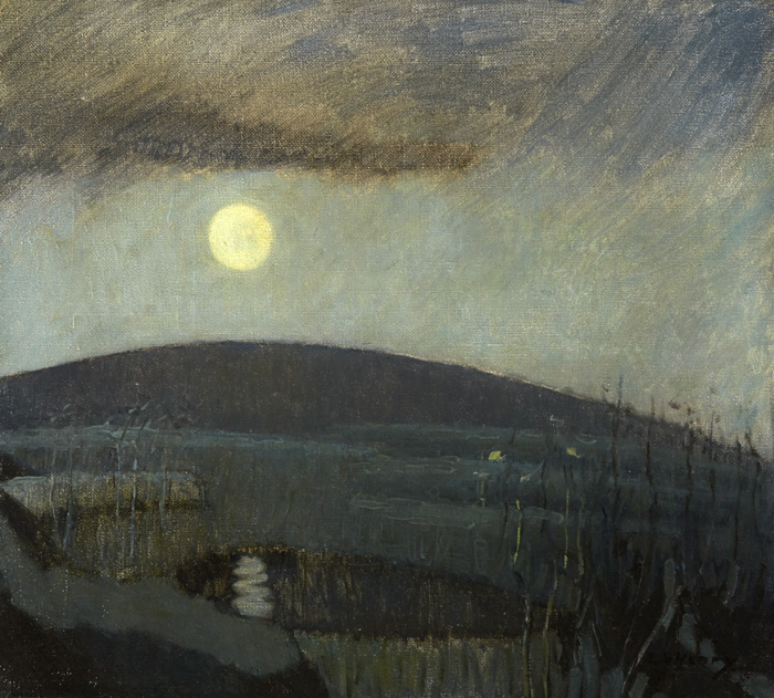 MOONLIGHT ON LAKE by Grace Henry HRHA (1868-1953) at Whyte's Auctions