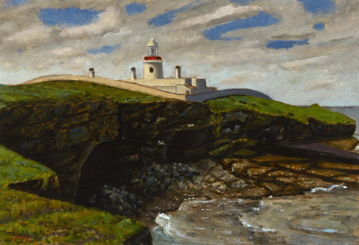 ST JOHN'S POINT LIGHTHOUSE, DONEGAL by Stephen McKenna PPRHA (1939-2017) PPRHA (1939-2017) at Whyte's Auctions