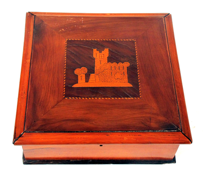 19th century Killarney-ware box at Whyte's Auctions