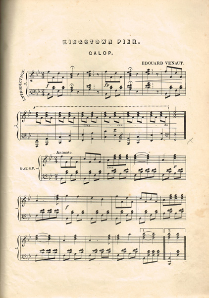 19th Century collection of sheet music for dances including The Kingstown Galop at Whyte's Auctions